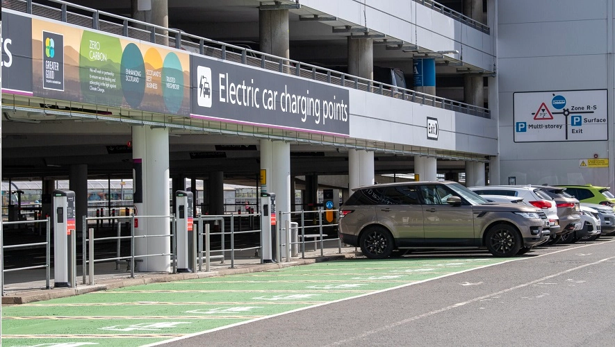 Edinburgh Airport charging points ev