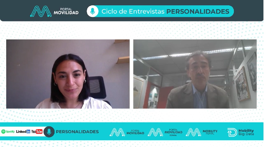 David Moneo, Director of IFEMA Mobility, during his participation in the "Personalidades" interview series.
