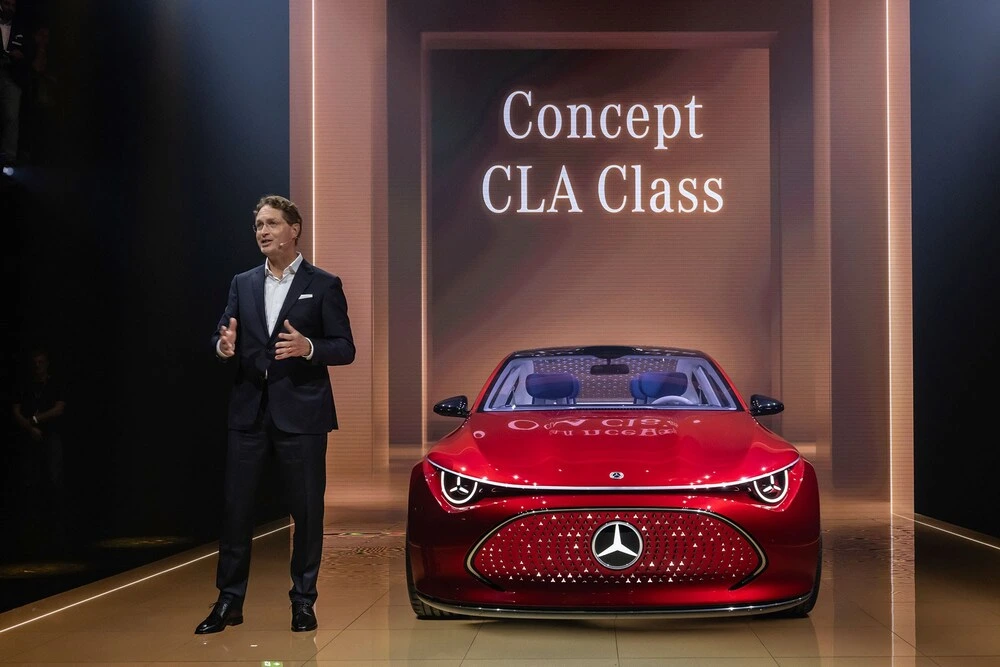 Ola Källenius, CEO of Mercedes-Benz, unveiled the Concept CLA Class at the IAA 2023.
