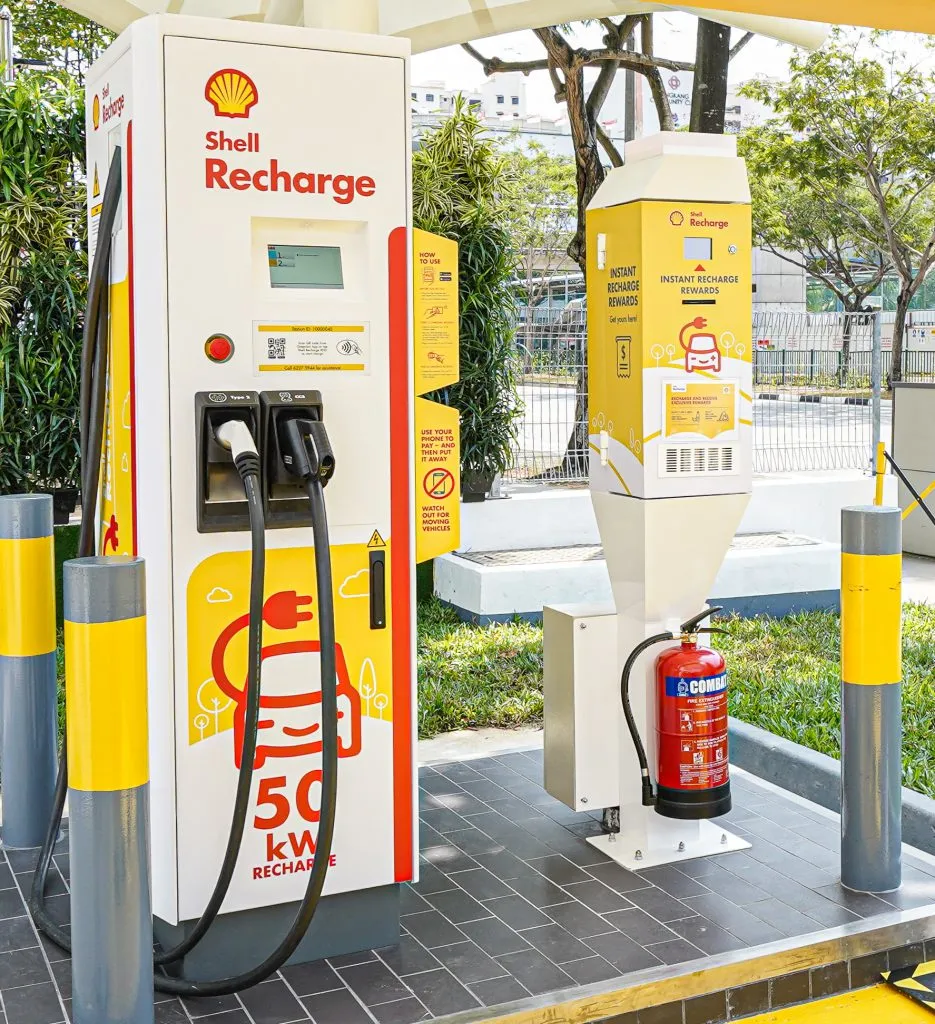 Shell recharge station.