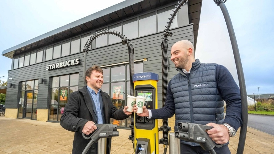 Starbucks Charging Hubs Fuel EV Infrastructure