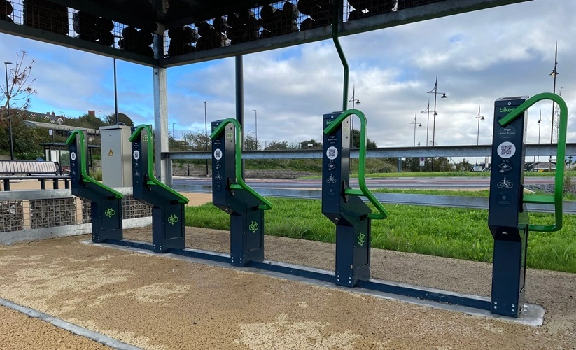 New Bikeep Station launched at Barry Docks, South Wales.