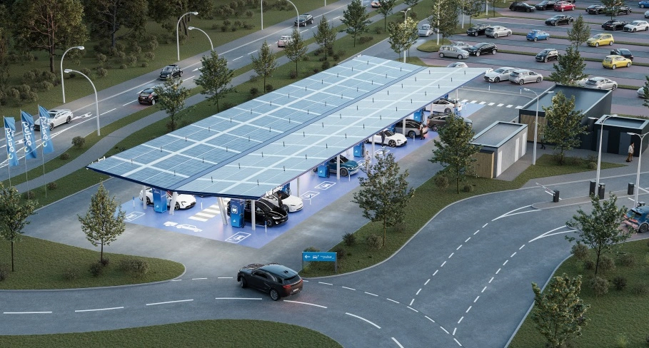 Aral pulse ultra-fast charging stations Mönchengladbach, Germany