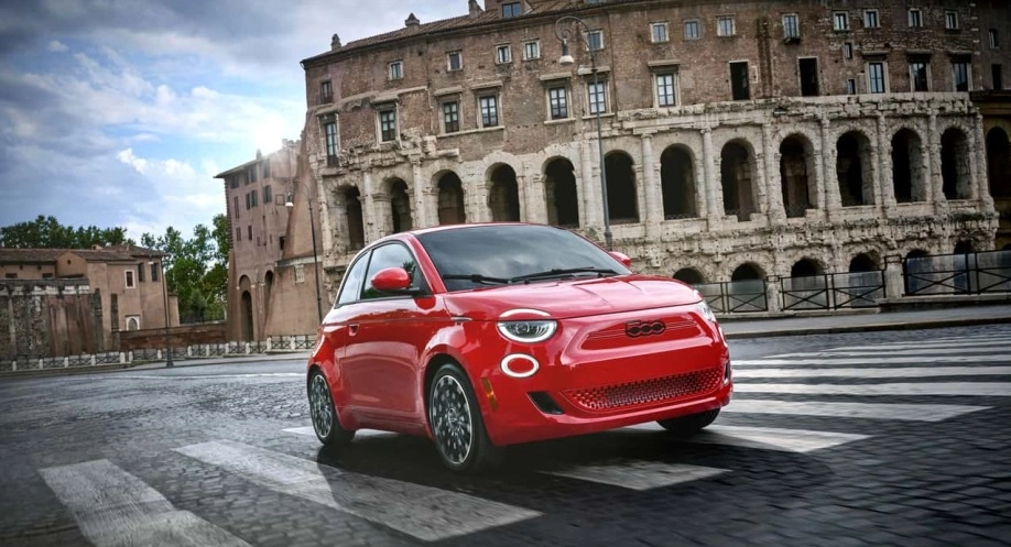 Fiat 500e electric vehicles (EVs) Italy