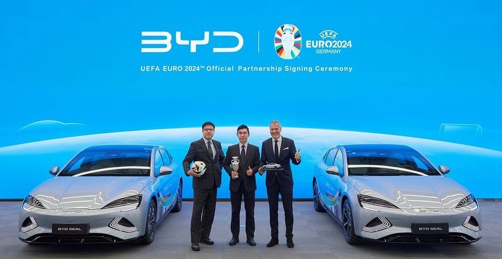 BYD will officially sponsor Euro 2024.