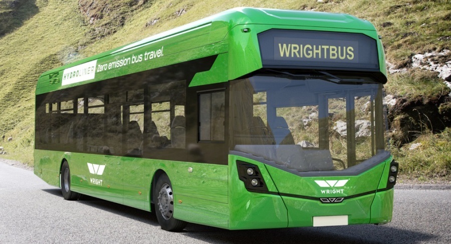 hydrogen bus from the northern irish manufacturer wrightbus