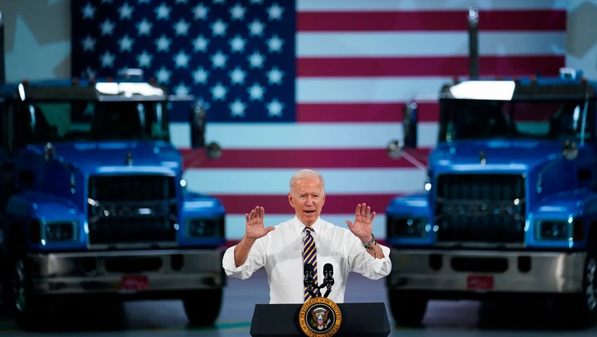 Biden US trucks
