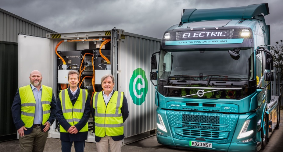 Connected Energy installs energy storage at two Volvo UK dealerships
