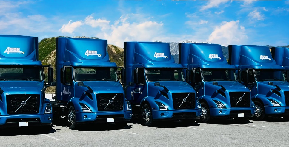 4 Gen Logistics Advances Sustainable Goods Movement with 41 Volvo VNR Electric Trucks