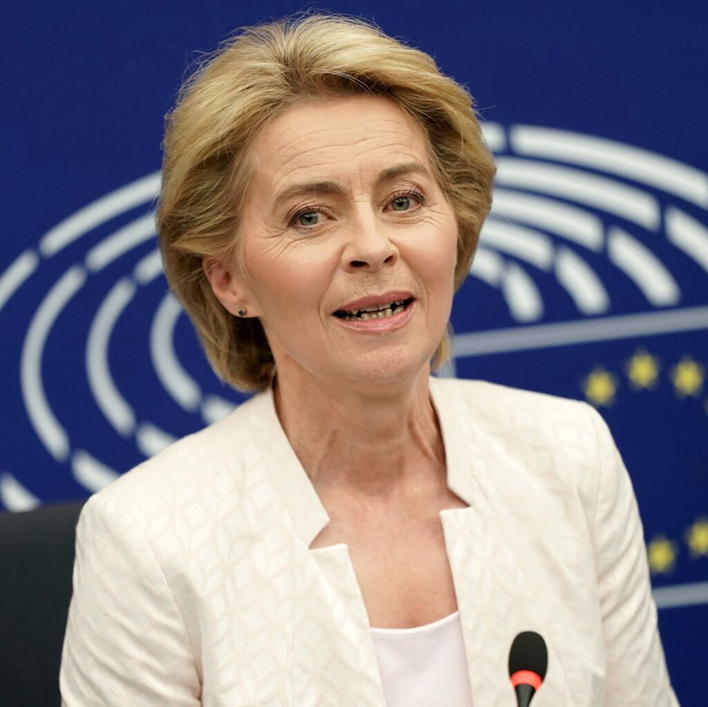 Ursula Von der Leyen, President of the European Commissio of EU. 