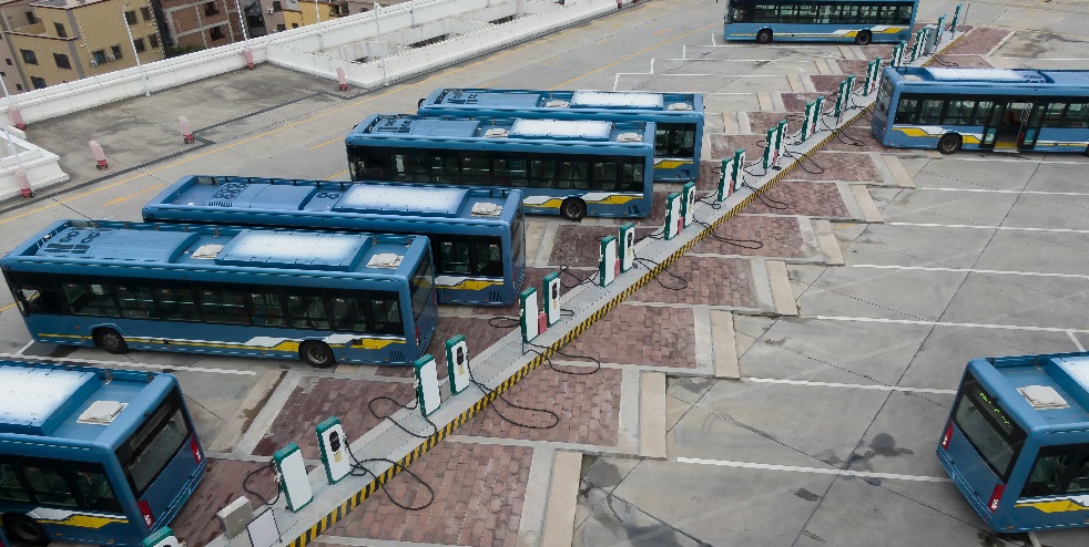 electric ebuses charging