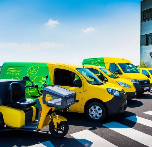 Austrian Post AG, the postal service provider in Austria, has an EV fleet.