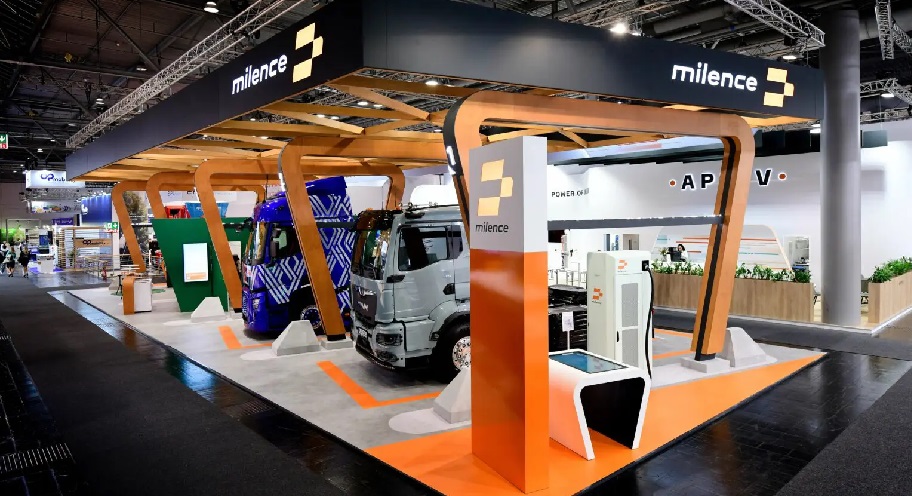 Milence charging stations electric trucks