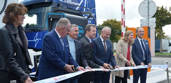 Lyon-Paris Heavy Vehicle Charging Corridor Inaugurated