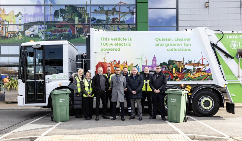 Leeds leads the way with the first three Mercedes-Benz eEconic trucks