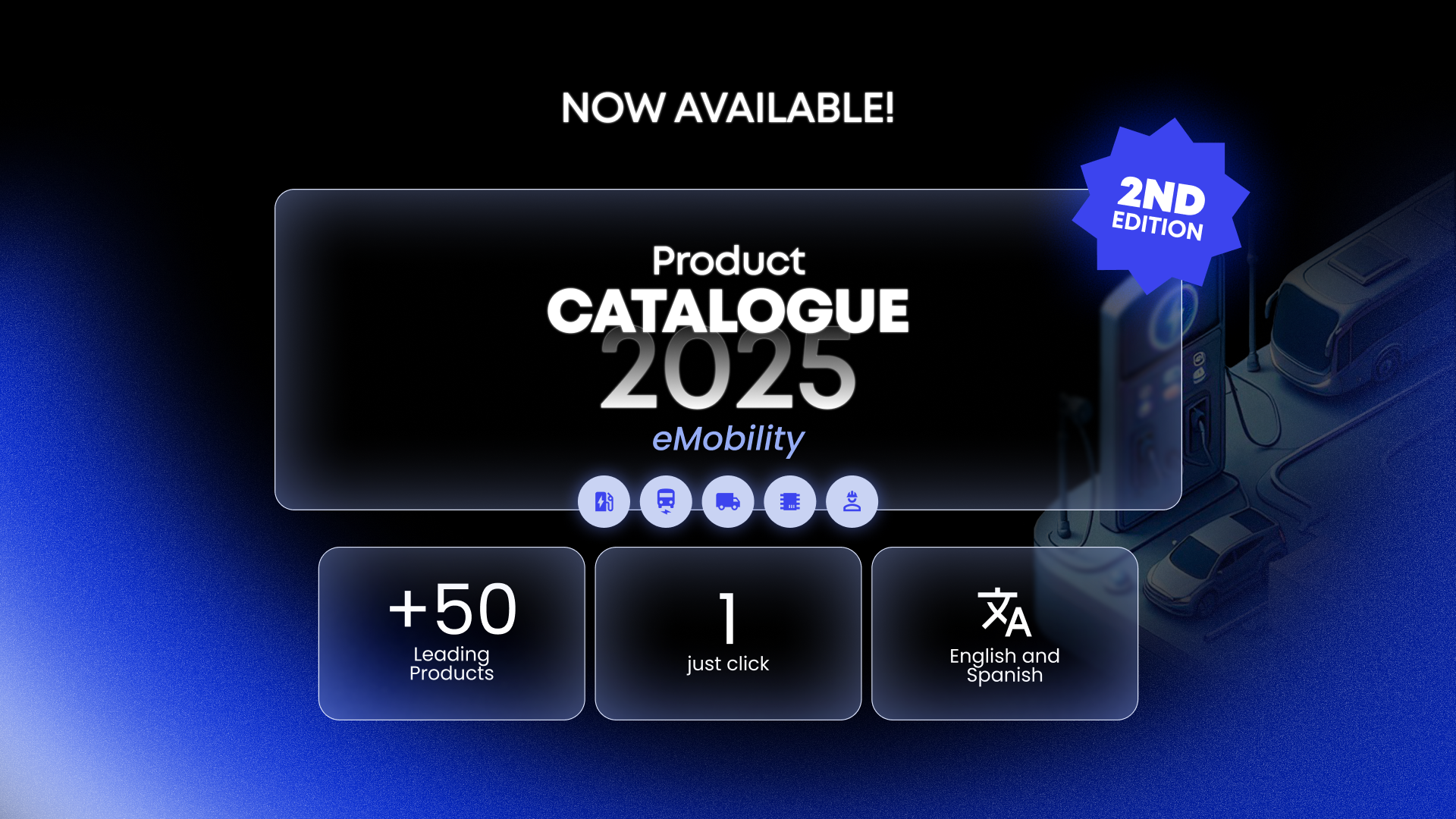 The eMobility Book 2025 is here: the digital catalog featuring over 50 charging, software and heavy transport solutions