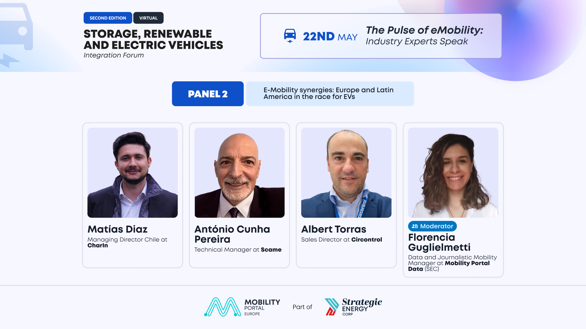 MPD at the “Storage, Renewable and EV Integration Forum” with a Latin America-Europe Analysis