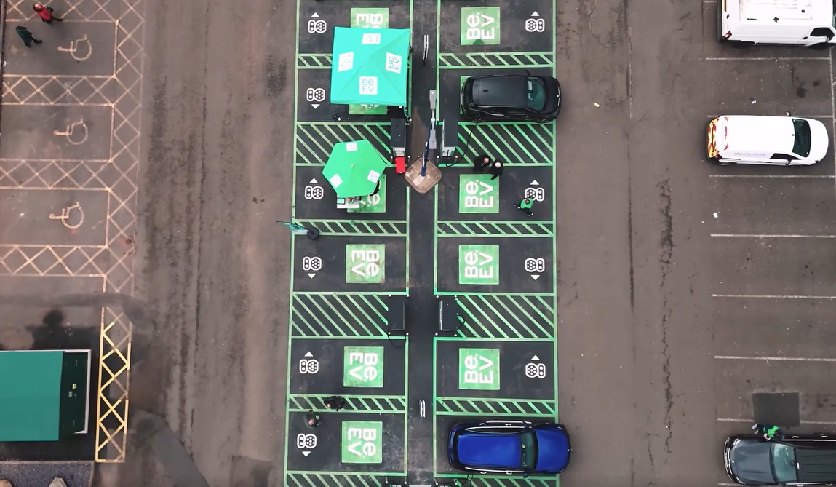 Be.EV installs 16 ultra-rapid chargers at Gallagher Retail Park