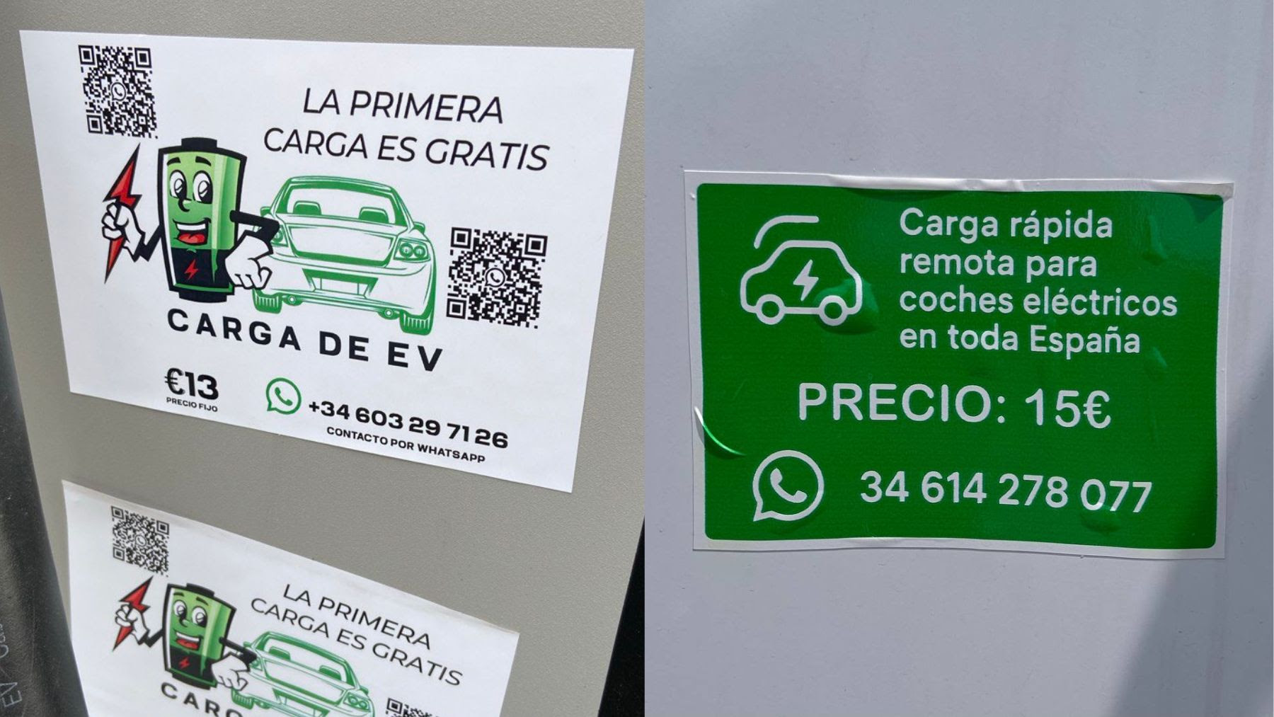 AEDIVE alerta sobre el fraude de pegatinas falsas en los puntos de recarga
