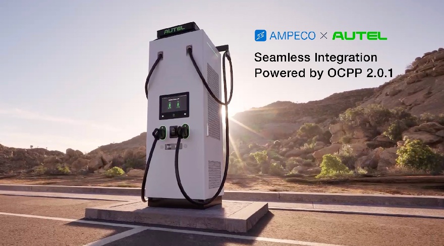 AMPECO and Autel EV charging infrastructure OCPP 2.0.1 integration