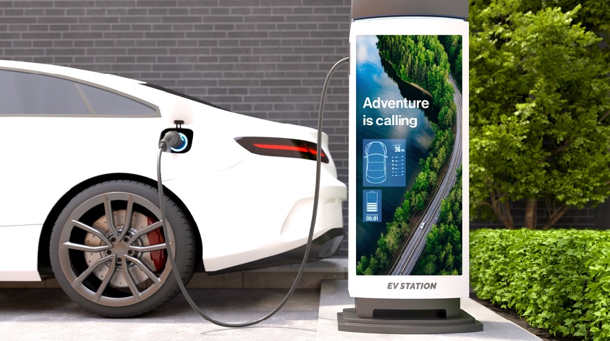 “Optical bonding” for displays: the key to enabling charging points in demanding environments