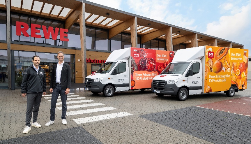 REWE to add 64 Mercedes-Benz EVs and 42 charging stations in Germany