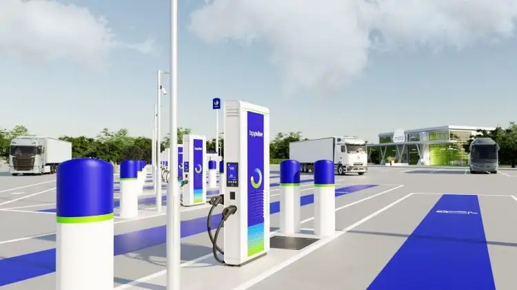 High-power e-truck charging system rolled out on UK’s main routes