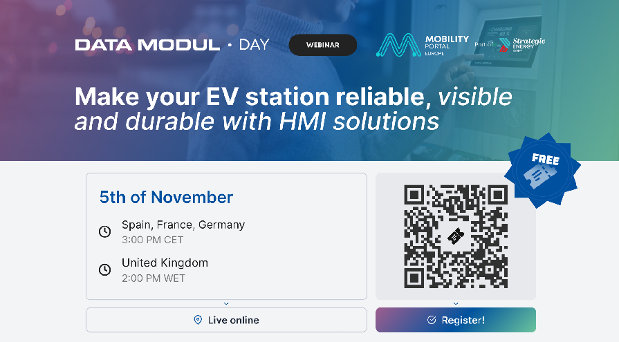 Data Modul Day: “Make your EV station reliable, visible, and durable with HMI solutions”