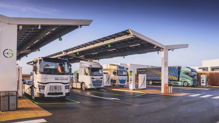 GRIDSERVE begins building its first public electric HGV charging hubs