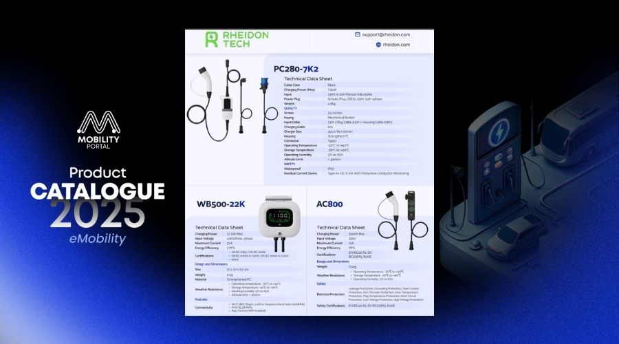 Rheidon’s EV chargers: performance, reliability and V2X-ready smart features